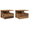 vidaXL Floating Nightstands 2 pcs Old Wood 40x31x27 cm Engineered Wood