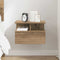 vidaXL Floating Nightstand Artisan oak 40 x 31 x 27 cm Engineered wood