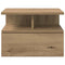 vidaXL Floating Nightstand Artisan oak 40 x 31 x 27 cm Engineered wood