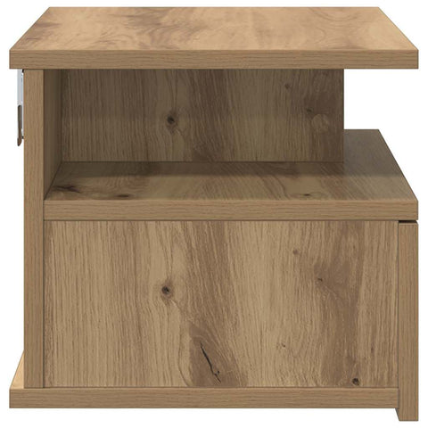 vidaXL Floating Nightstand Artisan oak 40 x 31 x 27 cm Engineered wood