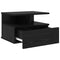 vidaXL Floating Nightstand Black Oak 40x31x27 cm Engineered Wood