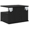 vidaXL Floating Nightstand Black Oak 40x31x27 cm Engineered Wood