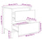vidaXL Bedside Cabinet 2 pcs Old wood 40 x 35 x 50 cm Engineered wood