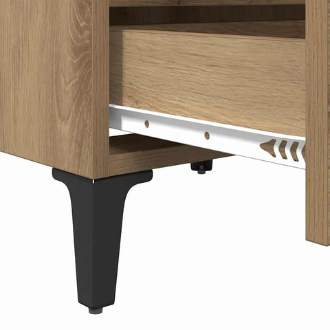 vidaXL Bed Cabinet Artisan Oak 40x35x50 cm Engineered Wood