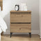 vidaXL Bed Cabinet Artisan Oak 40x35x50 cm Engineered Wood