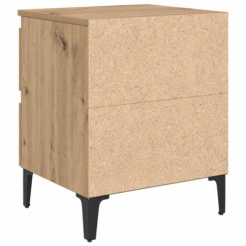 vidaXL Bed Cabinet Artisan Oak 40x35x50 cm Engineered Wood