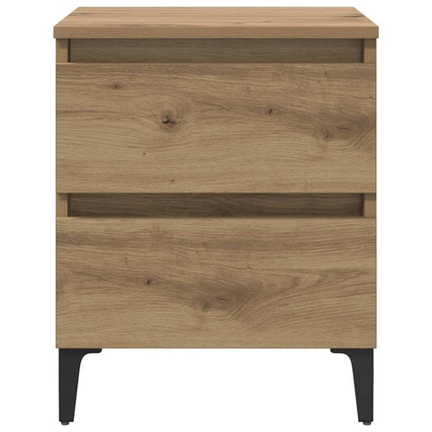 vidaXL Bed Cabinet Artisan Oak 40x35x50 cm Engineered Wood