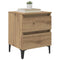 vidaXL Bed Cabinet Artisan Oak 40x35x50 cm Engineered Wood