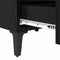 vidaXL Bed Cabinet Black Oak 40x35x50 cm Engineered Wood