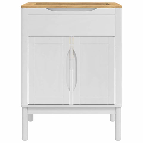 vidaXL Bathroom Sink Cabinet with Shelf FLORO White 60 x 40 x 80 cm