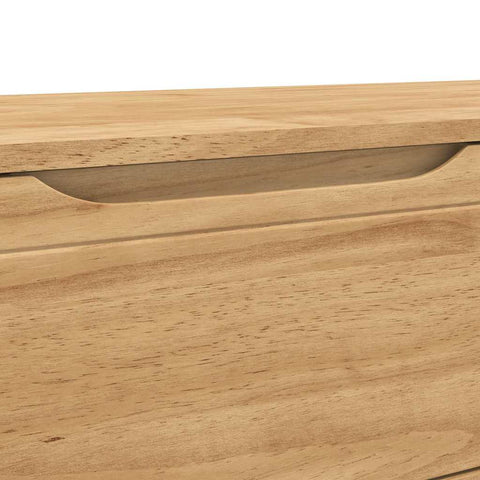 vidaXL Hallway Bench Wax Brown 115 x 40 x 45 cm Solid Pine Wood