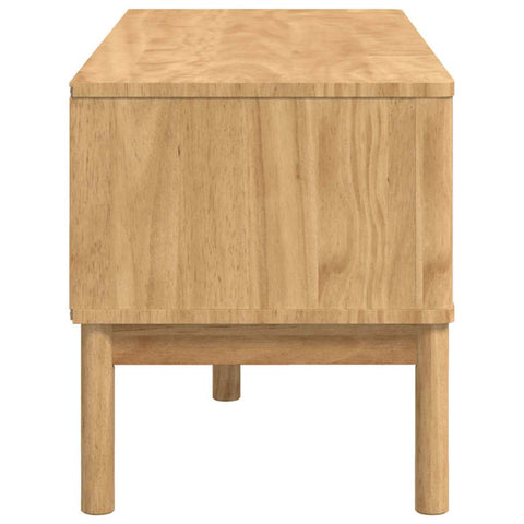 vidaXL Hallway Bench Wax Brown 115 x 40 x 45 cm Solid Pine Wood