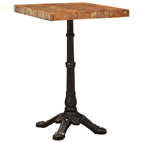 vidaXL Bistro Table Brown 50 x 50 x 76 cm Solid reclaimed wood