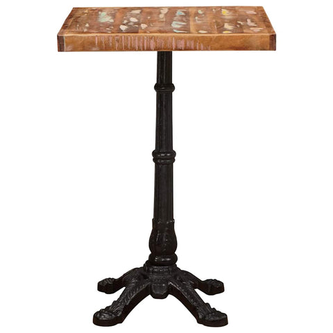 vidaXL Bistro Table Brown 50 x 50 x 76 cm Solid reclaimed wood