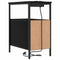 vidaXL Bedside Table 2 pcs Black oak 30 x 48 x 61 cm Engineered wood