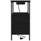 vidaXL Bedside Table 2 pcs Black oak 30 x 48 x 61 cm Engineered wood