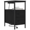 vidaXL Bedside Table 2 pcs Black oak 30 x 48 x 61 cm Engineered wood