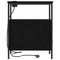 vidaXL Bedside Table 2 pcs Black oak 30 x 48 x 61 cm Engineered wood