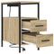 vidaXL Bedside Table Sonoma oak 30 x 48 x 61 cm Engineered wood