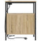 vidaXL Bedside Table Sonoma oak 30 x 48 x 61 cm Engineered wood