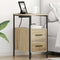 vidaXL Bedside Table 2 pcs Sonoma oak 30 x 48 x 61 cm Engineered wood