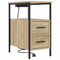 vidaXL Bedside Table 2 pcs Sonoma oak 30 x 48 x 61 cm Engineered wood