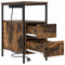 vidaXL Bedside Table 2 pcs Smoked oak 30 x 48 x 61 cm Engineered wood