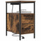 vidaXL Bedside Table 2 pcs Smoked oak 30 x 48 x 61 cm Engineered wood
