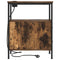 vidaXL Bedside Table 2 pcs Smoked oak 30 x 48 x 61 cm Engineered wood