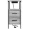 vidaXL Bedside Table 2 pcs Grey sonoma 30 x 48 x 61 cm Engineered wood