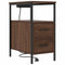 vidaXL Bedside Table Brown oak 30 x 48 x 61 cm Engineered wood