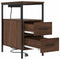 vidaXL Bedside Table 2 pcs Brown oak 30 x 48 x 61 cm Engineered wood