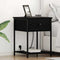vidaXL Bedside Cabinet 2 pcs Black oak 42 x 41 x 56 cm Engineered wood