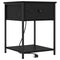 vidaXL Bedside Cabinet 2 pcs Black oak 42 x 41 x 56 cm Engineered wood