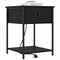 vidaXL Bedside Cabinet 2 pcs Black oak 42 x 41 x 56 cm Engineered wood
