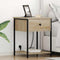 vidaXL Bedside Cabinet with Drawer 2 pcs Sonoma oak 42 x 41 x 56 cm