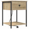 vidaXL Bedside Cabinet with Drawer 2 pcs Sonoma oak 42 x 41 x 56 cm
