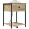 vidaXL Bedside Cabinet with Drawer 2 pcs Sonoma oak 42 x 41 x 56 cm