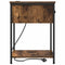 vidaXL Bedside Cabinet Smoked oak 42 x 41 x 56 cm Engineered wood