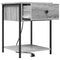 vidaXL Bedside Cabinet Grey sonoma 42 x 41 x 56 cm Engineered wood