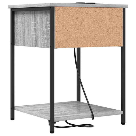 vidaXL Bedside Cabinet Grey sonoma 42 x 41 x 56 cm Engineered wood