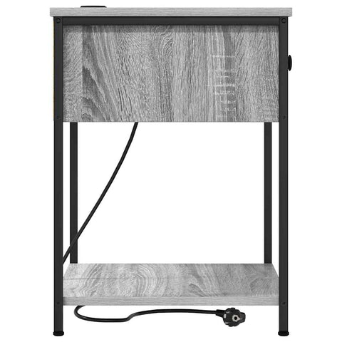 vidaXL Bedside Cabinet Grey sonoma 42 x 41 x 56 cm Engineered wood