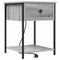 vidaXL Bedside Cabinet with Drawer 2 pcs Grey sonoma 42 x 41 x 56 cm