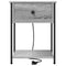 vidaXL Bedside Cabinet with Drawer 2 pcs Grey sonoma 42 x 41 x 56 cm
