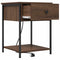 vidaXL Bedside Cabinet 2 pcs Brown oak 42 x 41 x 56 cm Engineered wood