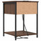 vidaXL Bedside Cabinet 2 pcs Brown oak 42 x 41 x 56 cm Engineered wood