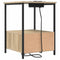 vidaXL Bedside Cabinet with Charging Station with Drawer Sonoma oak