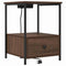 vidaXL Bedside Cabinet with Charging Station 2 pcs Brown oak