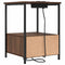 vidaXL Bedside Cabinet with Charging Station 2 pcs Brown oak