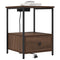 vidaXL Bedside Cabinet with Charging Station 2 pcs Brown oak